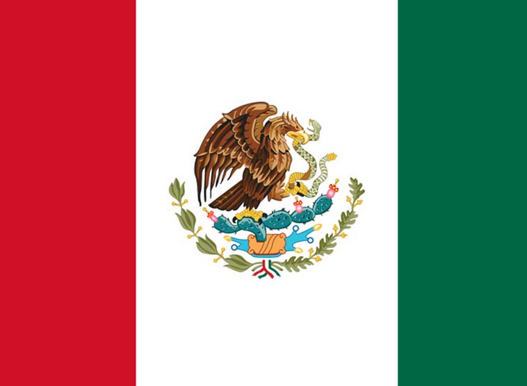 Flagge Mexikos / wikipedia Flagge Mexikos
