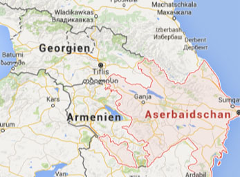 Georgien/Aserbaidschan / google maps