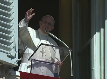 Papst Franziskus / screenshot ctv Angelusgebet 17. Jänner 2016