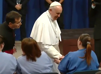 Papst in Philadelphia / screenshot ctv Papst in Philadelphia