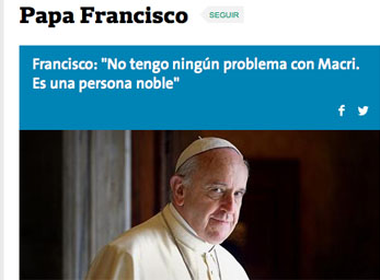 Papst im Interview / screenshot La Nacion Interview mit 'La Nacion'