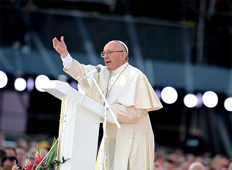 Ansprache von Papst Franziskus bei der Gebetswache mit den Jugendlichen des Weltjugendtages / twitter.com/wyd_en